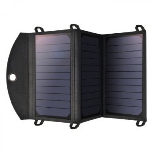 Choetech Sc001 Solar Panel 19w Portable Charger Sunpower Panels Dual Usb Charger For Camping, Rv, Outdoors
