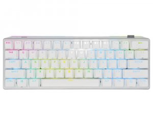 Corsair K70 PRO MINI WIRELESS 60% Mechanical CHERRY MX Speed Switch Keyboard with RGB Backlighting - White