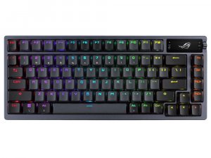 Asus Rog Azoth/nxsm/us/pbt Gaming Keyboard, Oled Display, Storm Switch, 75 Keys,tri-mode Connection, Black.