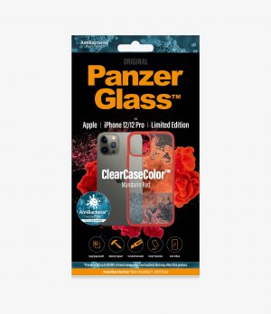 PanzerGlass Clearcase For Apple Iphone 12/12 Pro Mandarin Red Ab