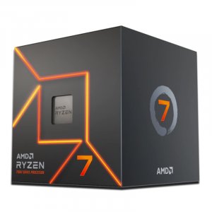 AMD Ryzen 7 7700 AM5 3.8 GHz Unlocked CPU Processor + Wraith Prism