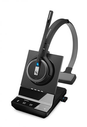 Epos Sennheiser Impact Sdw 5066 Dect Wireless Office Binaural Headset W/ Base Station, For Pc, Desk Phone & Mobile, Included Btd 800 Dongle