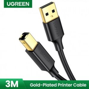 Ugreen 10351 Usb2.0 A Male To Bm Cable Gold Plated 3m Black