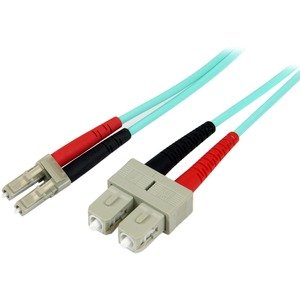 Startech.com A50fblcsc5 5m Fiber Optic Cable - Aqua - Mm Duplex 50/125 - Lszh - Lc/sc Ltw