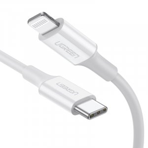 Ugreen 10493 1m Type-C Male to Lightning Male Cable - White