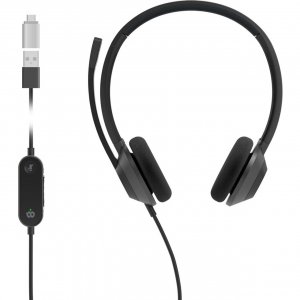 Cisco Hs-w-322-c-usbc Headset 322 Wired Dual On-ear Carbon