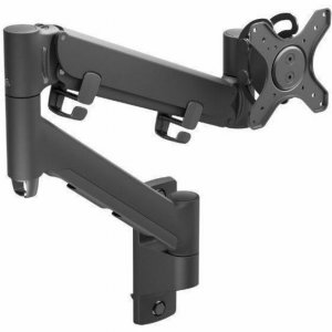 Atdec Awms-hxw-b Wall Mount, Dynamic Arm, Up To 16kg Flat, 12kg Curved, Vesa 100x100, Black