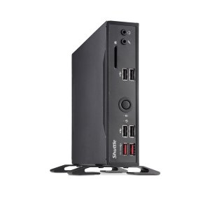 Shuttle Ds20u3 Slim Mini Pc 1l Barebone- Intel Core I3-10110u, Fan-less, 2x Lan, Rs232/rs422/rs485, Hdmi, Dp, Vga, Vesa Mount, 65w Adapter