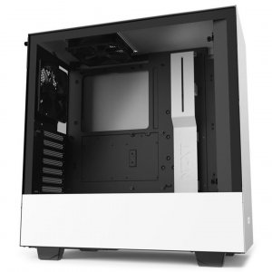 Nzxt H511 Compact Mid Tower Black/White Chassis With 2X 120MM Case