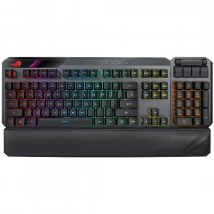 Asus Rog Claymore Ii Modular Tkl 80%/100% Gaming Mechanical Keyboard, Rog Rx Optical Switches, Detachable Numpad, Wired/wireless Mode, 43 Hours