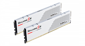 G.skill RIPJAWS S5 32GB KIT WHITE 2X16GB DDR5 5600MHZ CL36-36-36-89 1.2V UDIMM Memory