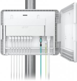 Ubiquiti Uisp Box, Outdoor Box For Uisp-r & Uisp-s, Pole Or Wall-mountablke, Ipx6-rated Water Resistance