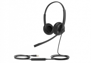 Yealink Uh34-lite-dual-teams-c/a Bonus Usb-a To Usb-c Adapter With Wired (uh34-lite) Ms Stereo Headset, Usb-a