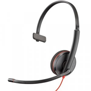 Plantronics 209748-201 Blackwire C3210 Uc Mono Usb-c Corded Headset 