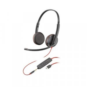 Plantronics 209751-201 Blackwire C3225 Uc Stereo Usb-c & 3.5mm Corded Headset