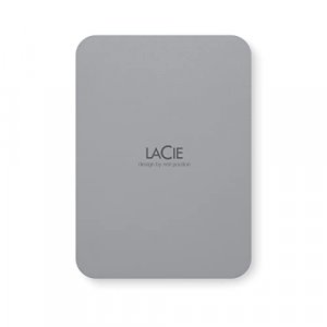 LaCie Mobile Drive Secure 5TB Portable Hard Drive, Space Grey STLR5000400
