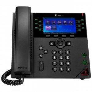 Polycom 2200-48842-025 Vvx 450 Desktop Phone, With Dual 10/100/1000 Ethernet Ports, Poe