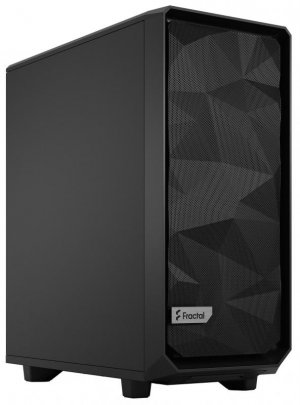 Fractal Design Meshify 2 Compact Black Solid ATX Case, No PSU