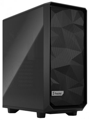 Fractal Design Meshify 2 Compact Black ATX Case, TG Dark Tint, No PSU