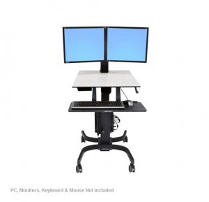 Ergotron WorkFit-C Dual Sit-Stand Workstation (24-214-085)