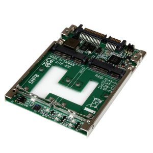 StarTech Dual mSATA SSD to 2.5" SATA RAID Adapter Converter