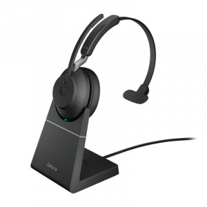 Jabra Evolve2 65 MS Mono Bluetooth Headset (USB Dongle + Charging Stand)