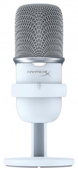 HyperX SoloCast USB Microphone For Streamers & Content Creators, White