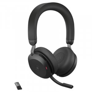 Jabra Evolve2 75 MS ANC Stereo Bluetooth Headset (USB Dongle + Charging Stand) 27599-999-989