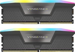 Corsair Vengeance RGB 32GB DDR5 5600MHz CL40 Dual Channel Kit (2x 16GB), Black
