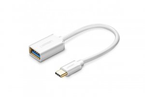 Ugreen 30702 Usb Type C Male To  Usb 3.0 Type A Female Otg Cable White