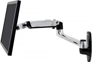 Ergotron 45-243-026 LX WALL MOUNT LCD DISPLAY ARM POLISHED ALUMINIUM MAX SIZE 24IN MAX WEIGHT 9.1KG