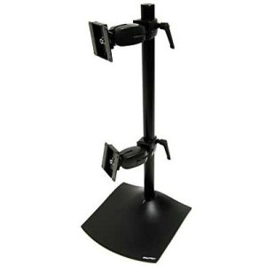 Ergotron DS100 Dual LCD Display Vertical Desk Stand - Supports up to 24