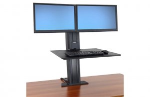 Ergotron 33-407-085 Workfit-sr Dual Monitor (black)