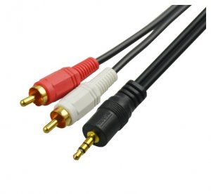 3.5mm Audio Cable: 3M AUX to RCA Stereo
