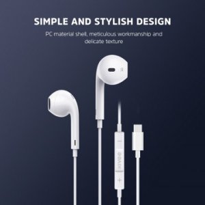 Kivee Mt31 Earphone With Type C Interface 1.2m White