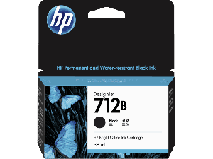 HP 712B 38ml Black Ink Cartridge 3ED28A