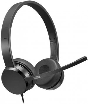 Lenovo USB-A Wired Stereo On-Ear Headset with Control Box