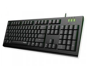 Rapoo Nk1900 Wired Keyboard, Entry Level, Laser Carved Keycap, Spill-resistant, Multimedia Hotkeys ~ Nk1800