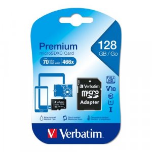 Verbatim Micro Sdxc 128gb (class 10 Uhs-i) W Adaptor