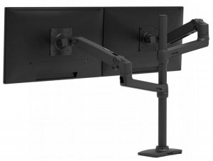 Ergotron 45-509-224 LX Dual Stacking Arm Tall Pole Matte Black