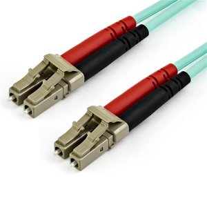 StarTech 15m OM4 LC to LC Multimode Duplex Fiber Optic Patch Cable 450FBLCLC15