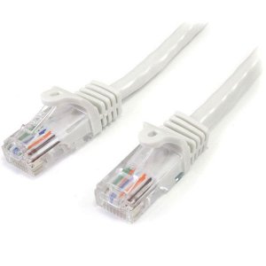 StarTech 3m Cat5e Snagless RJ45 UTP Patch Cable (M/M) - White