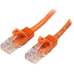 StarTech 5m Orange Cat5e / Cat 5 Snagless Ethernet Patch Cable 5 m 45PAT5MOR