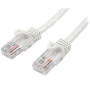 StarTech 5m White Cat5e / Cat 5 Snagless Ethernet Patch Cable 5 m 45PAT5MWH