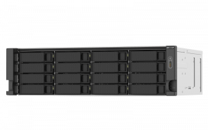 Qnap Ts-1673au-rp-16g Ts-1673au-rp-16g,16bay Nas(no Disk),amd V1500b,16gb,2.5gbe(2),pcie(2)usb(4),rpsu,3yr