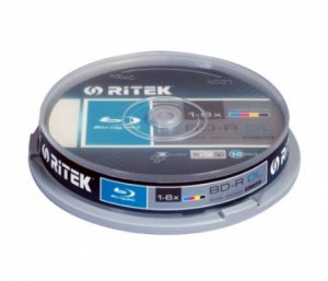 Ritek Bd-r / 50gb / 6x / 10 Cake / White 529779