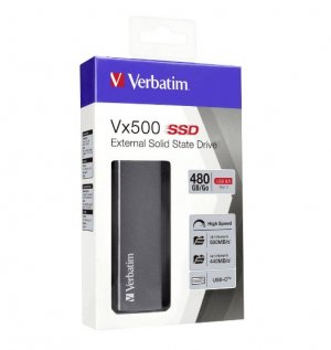 Verbatim 47443 Verbatim Vx500 External Ssd 480gb - Grey