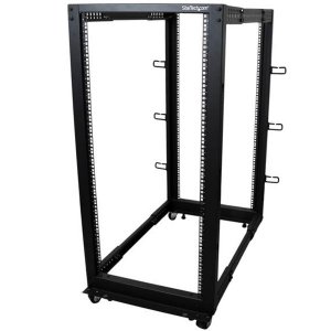 StarTech 25U Adjustable Depth 4 Post Server Rack 4POSTRACK25U