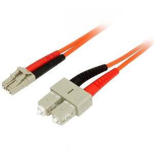 StarTech 10m Fiber Optic Cable - Multimode Duplex 50/125 - LSZH - LC/SC 50FIBLCSC10