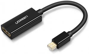 Ugreen 10461 Mini Dp Male To Hdmi Female Converter Cable Black